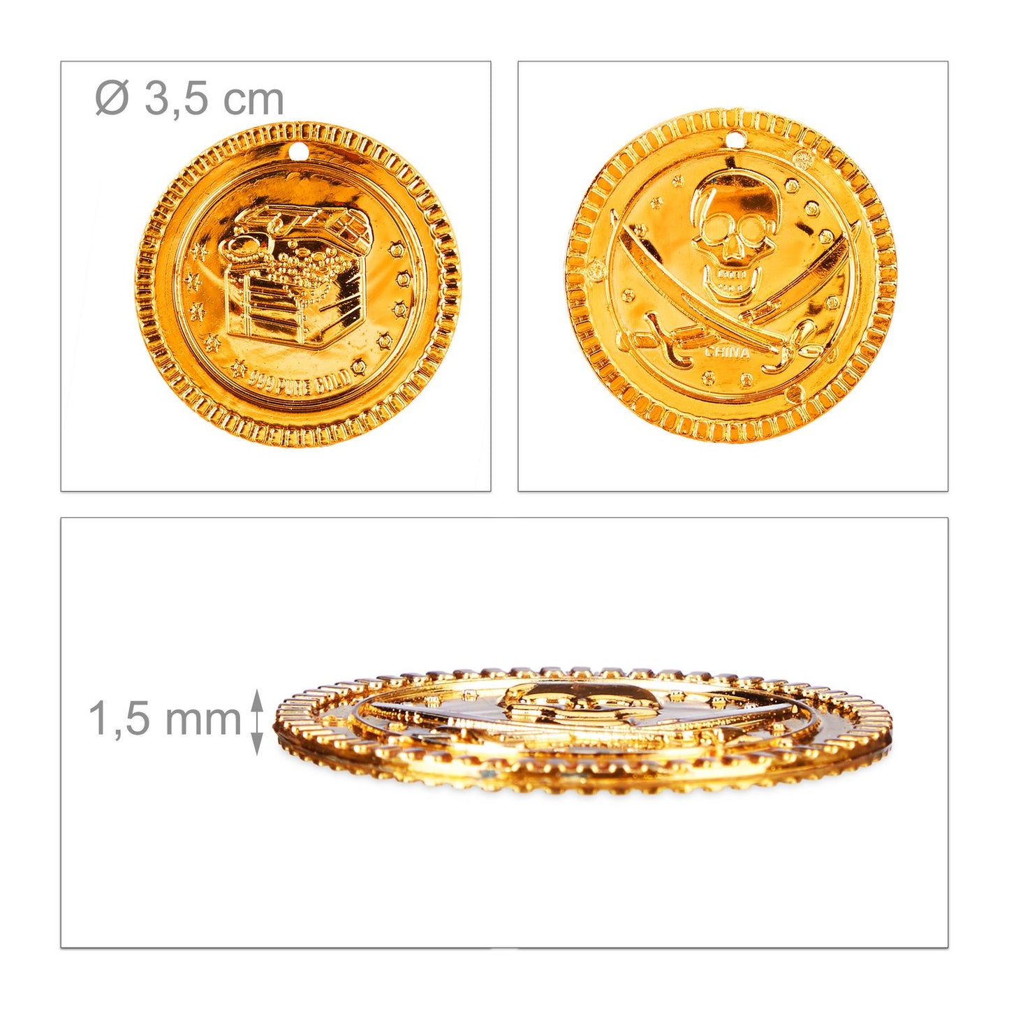 Pirates with gold coins