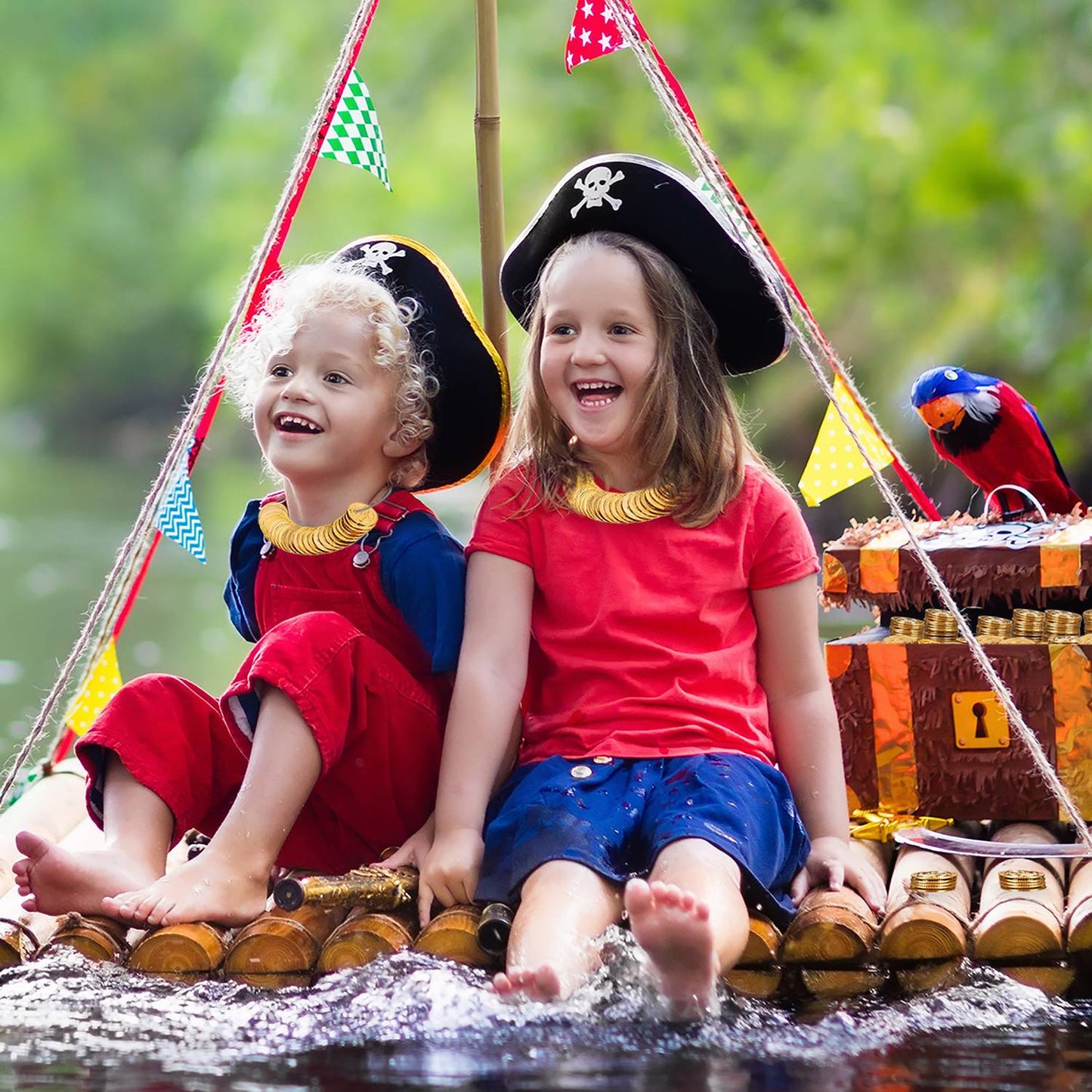 Pirates with gold coins