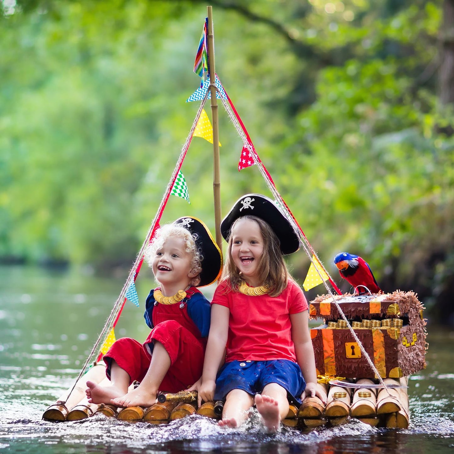 Pirates with gold coins