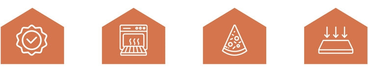 Pizza Stone 38x36 cm with Bamboo Spatula, Cordierite