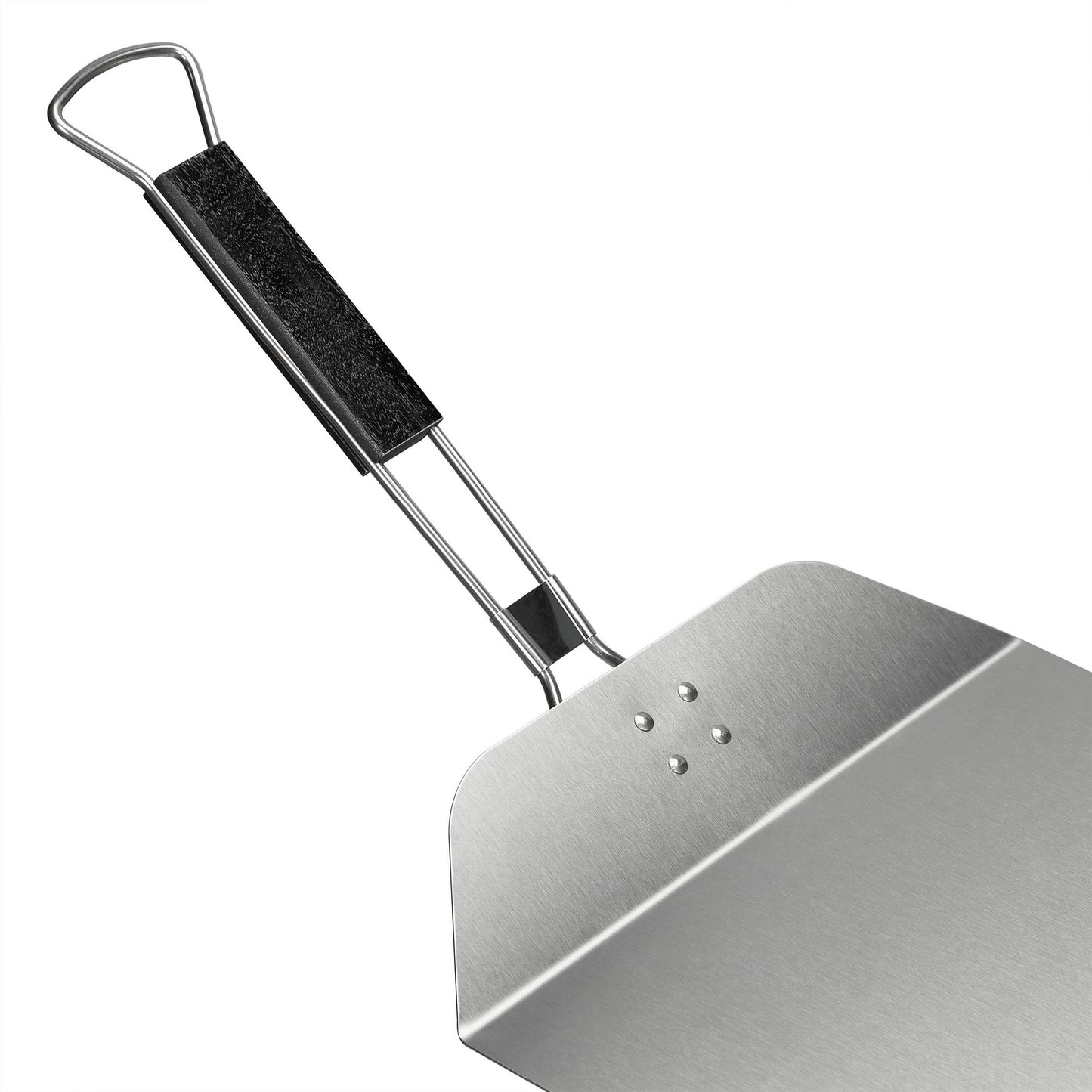 Pizza shovel with wooden handle