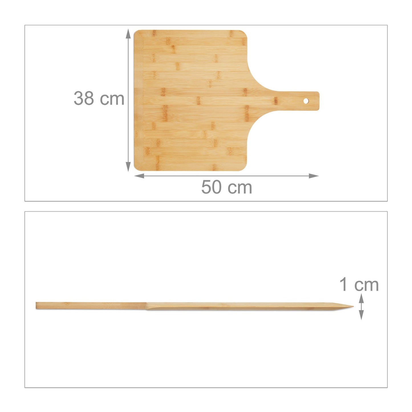 Pizza sliders in bamboo XXL