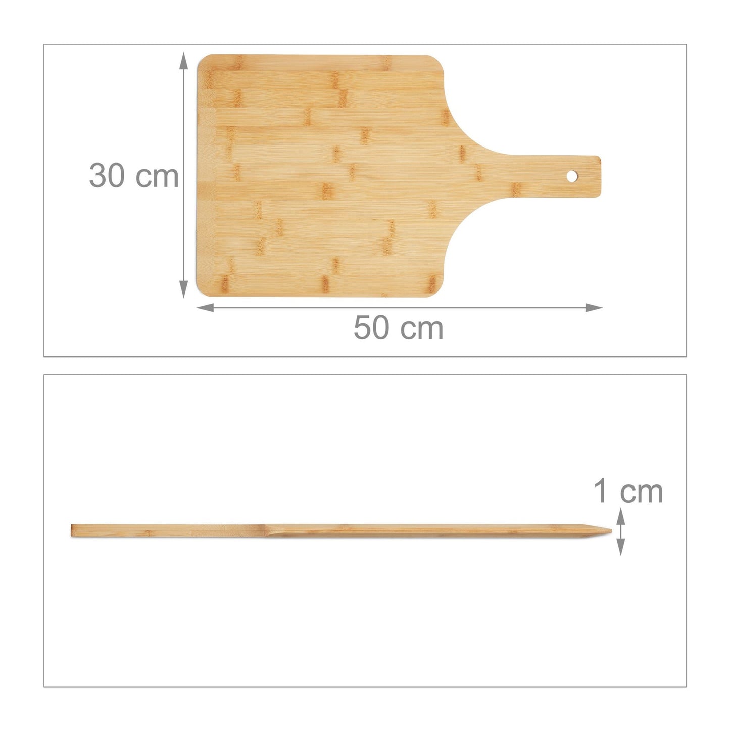 Pizza sliders in bamboo - set of 2