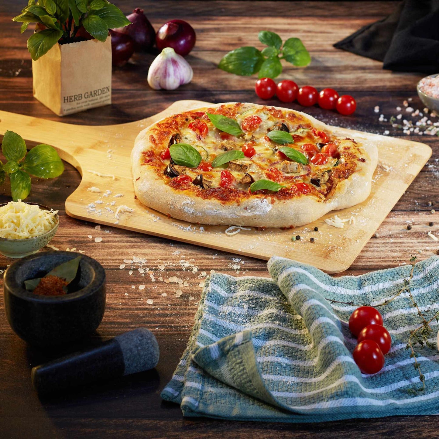 Pizza sliders in bamboo - set of 2