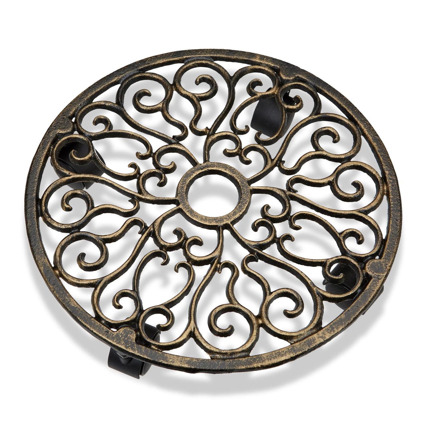 Plant Caddy with Wheels, Set of 2 – Cast Iron