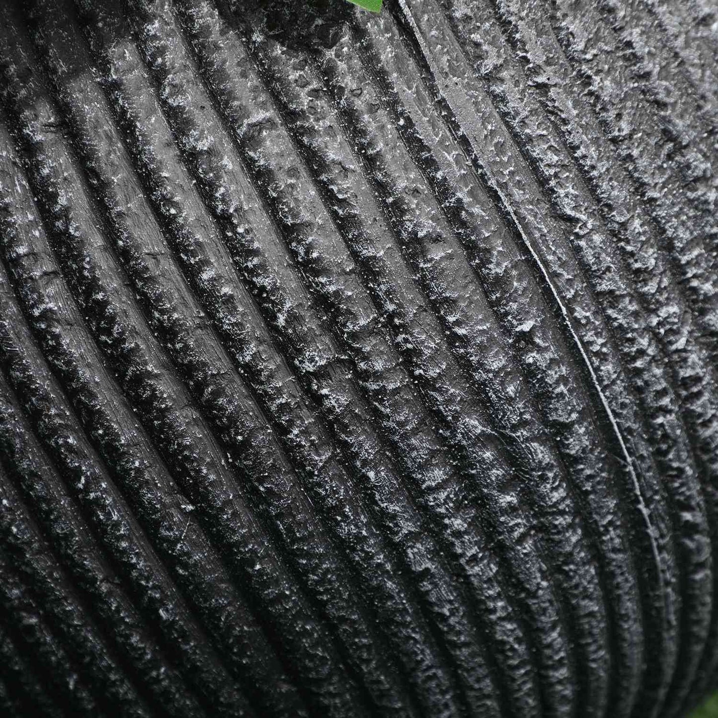 Set of 2 pots of gray magnesium oxide with drainage