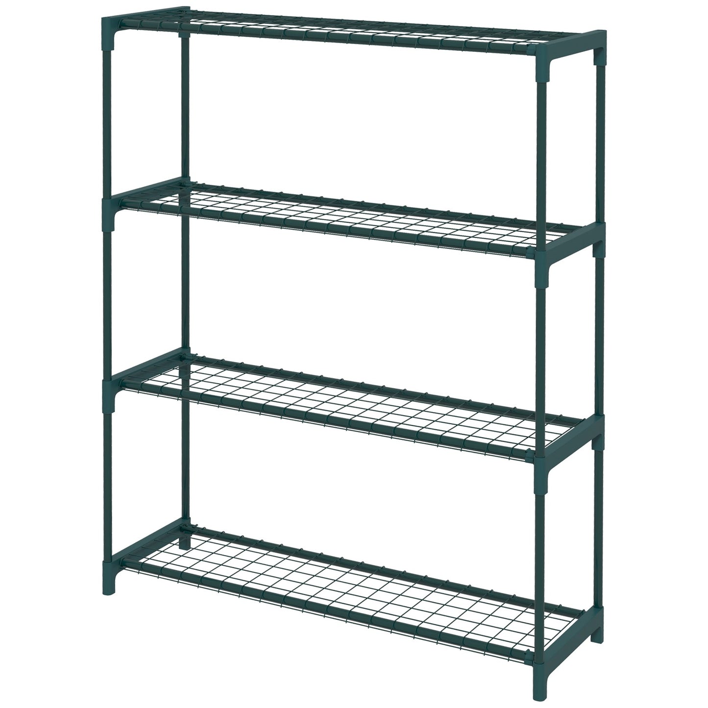 Plant shelf - Flower stand in 4 levels in steel, dark green