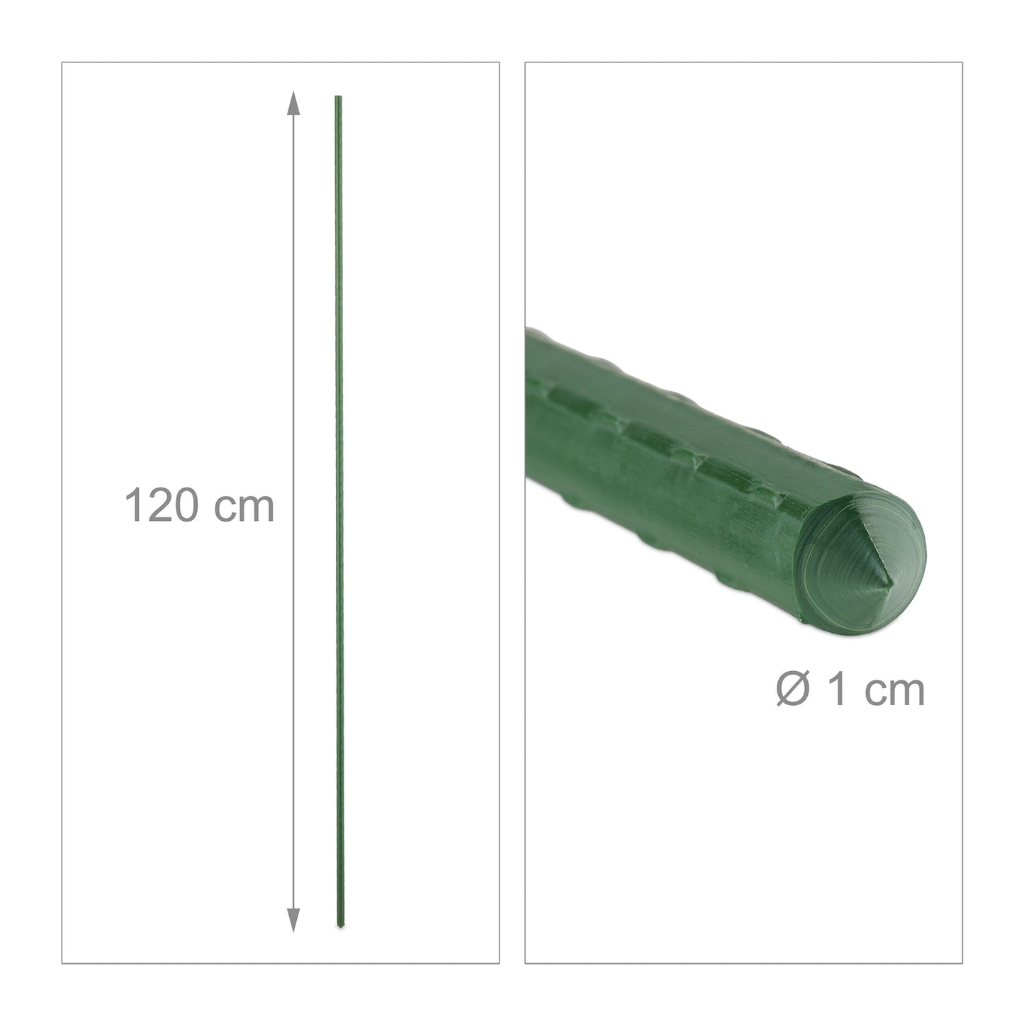 Plant Stakes 120 cm in Set of 10