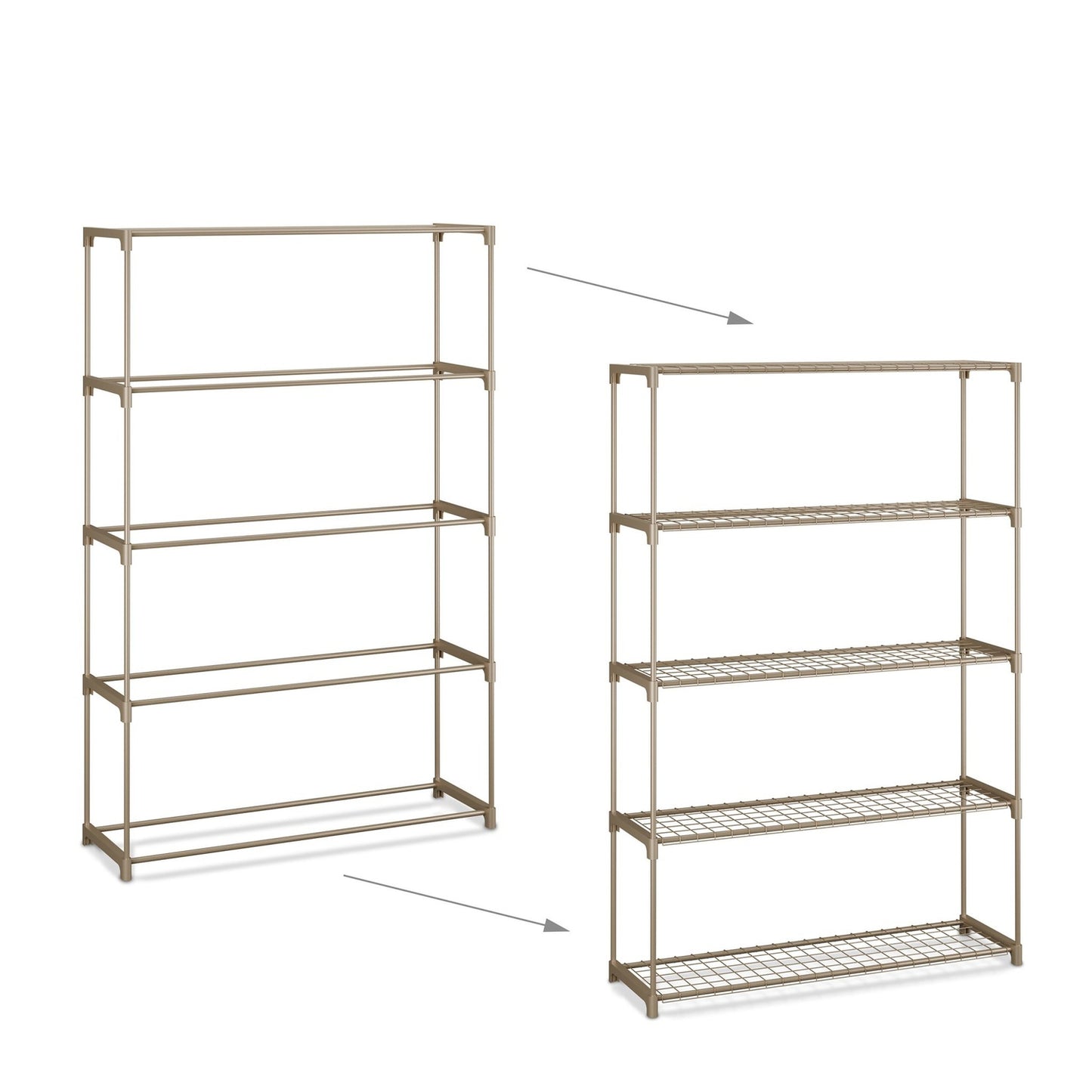 Plant Stand with 5 Tiers – Brown, Indoor/Outdoor Use