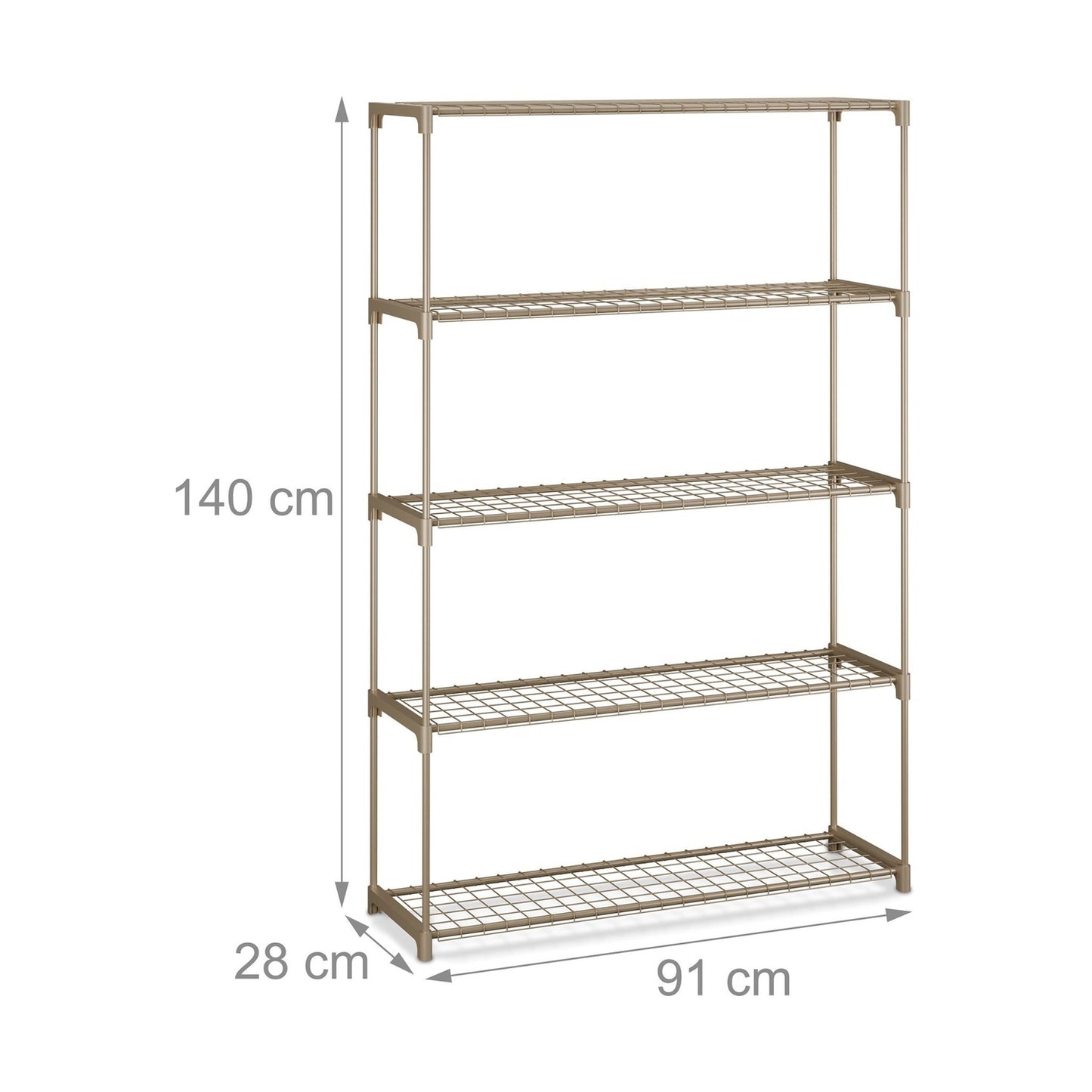 Plant Stand with 5 Tiers – Brown, Indoor/Outdoor Use
