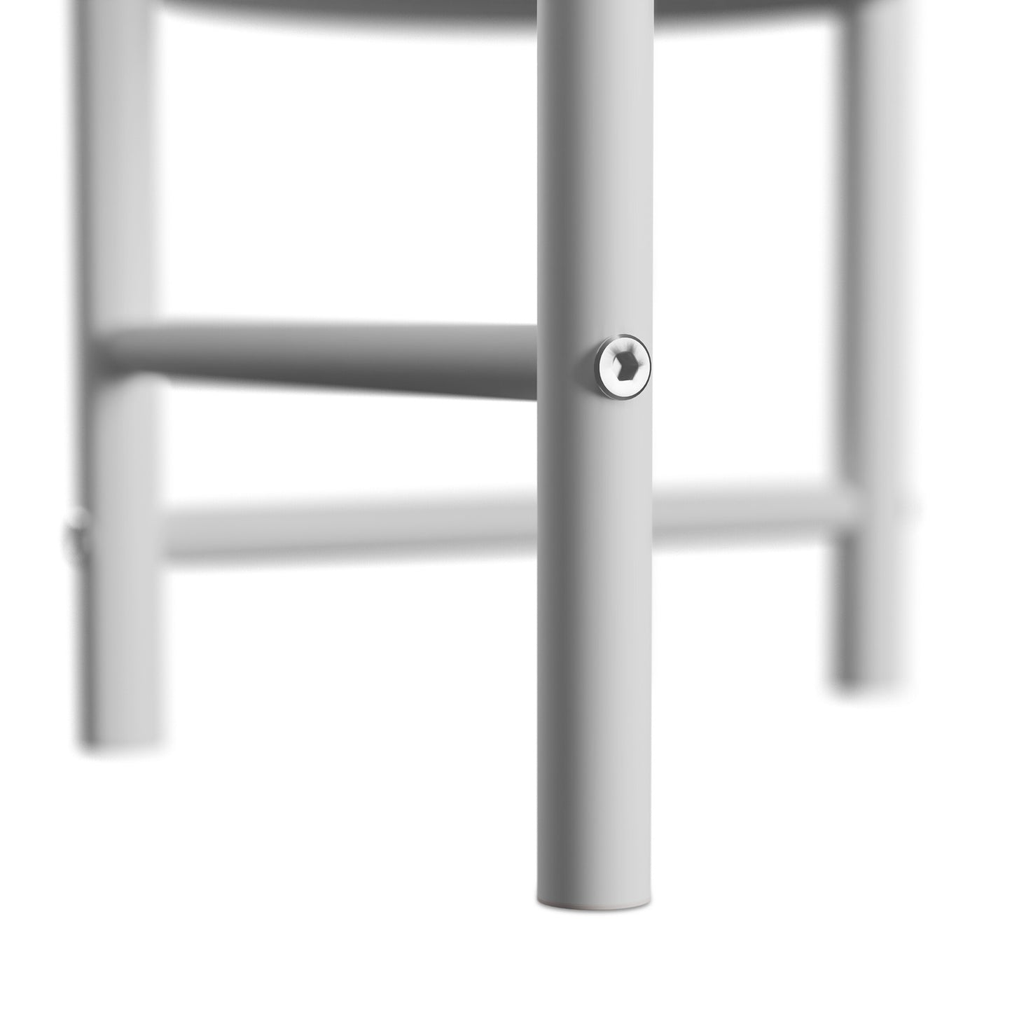 Plant Stand with Round Metal & Plastic Shelves