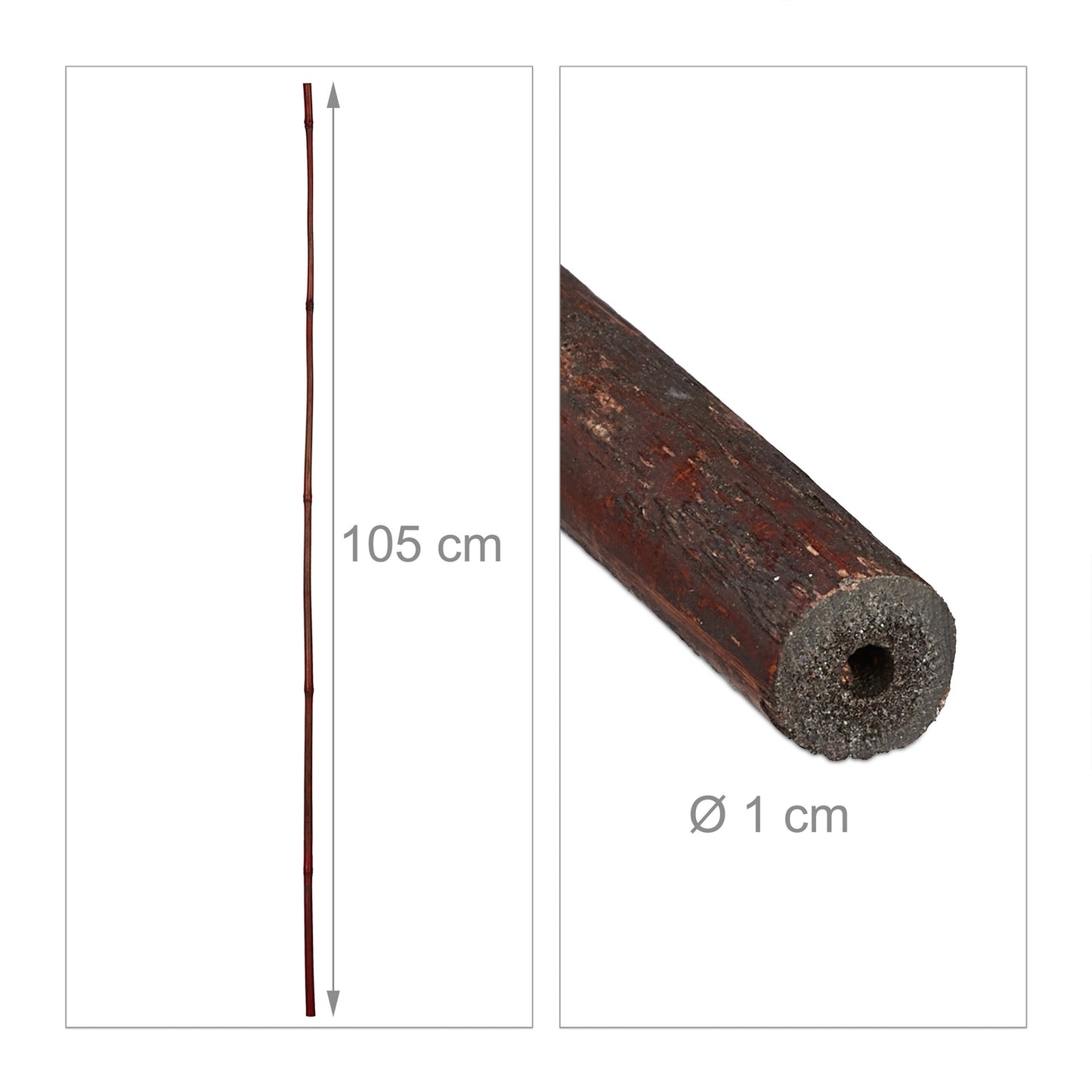 Plant Support Sticks, 105 cm, Set of 24