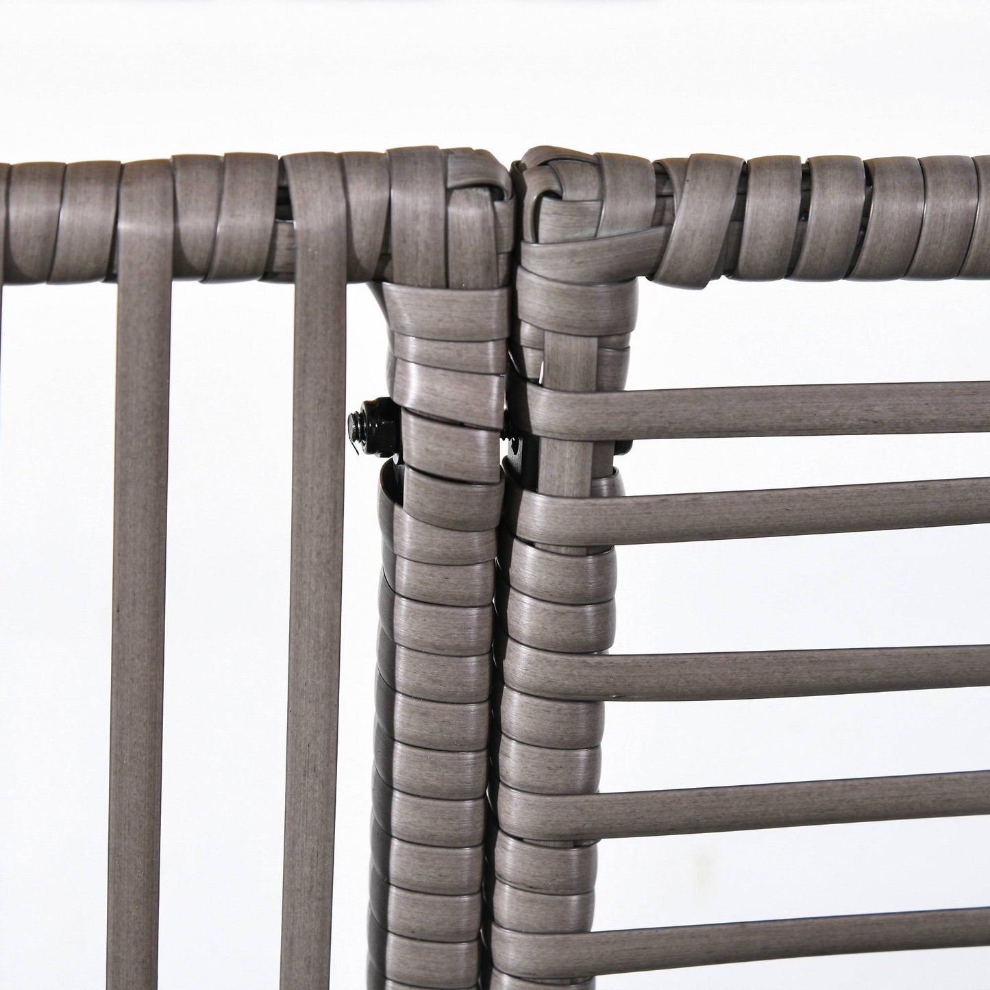 Planter Box with Trellis, Weatherproof, Poly Rattan, 103x29x103 cm, Gray