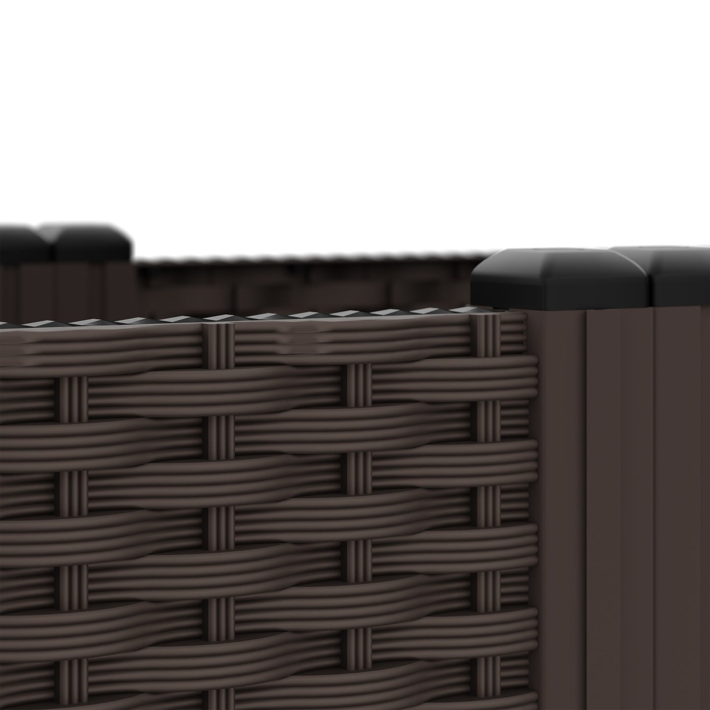 Planter box in rattan look