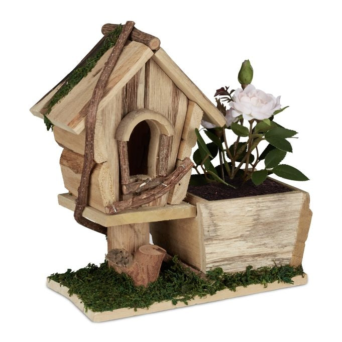 Planter with Bird House