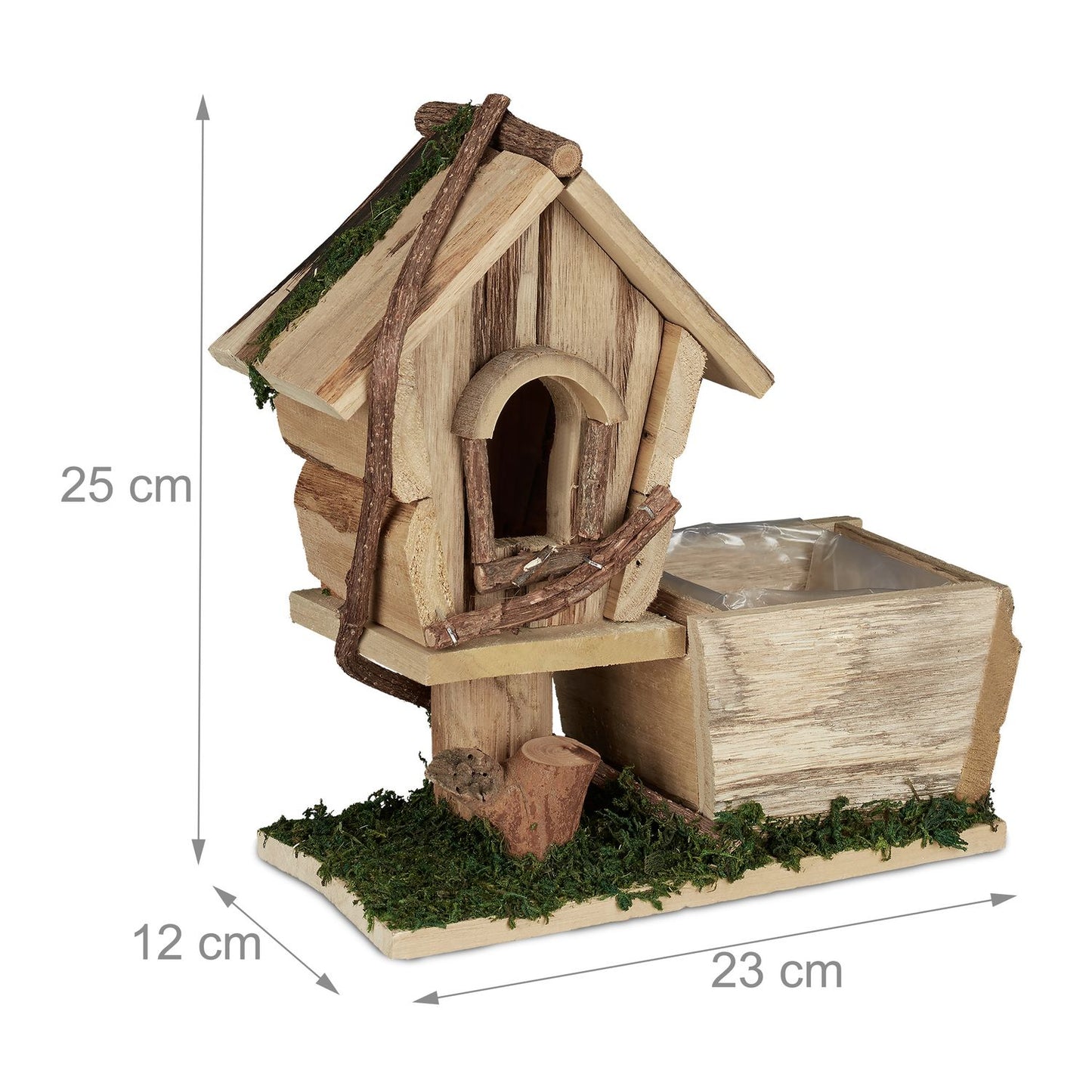 Planter with Bird House
