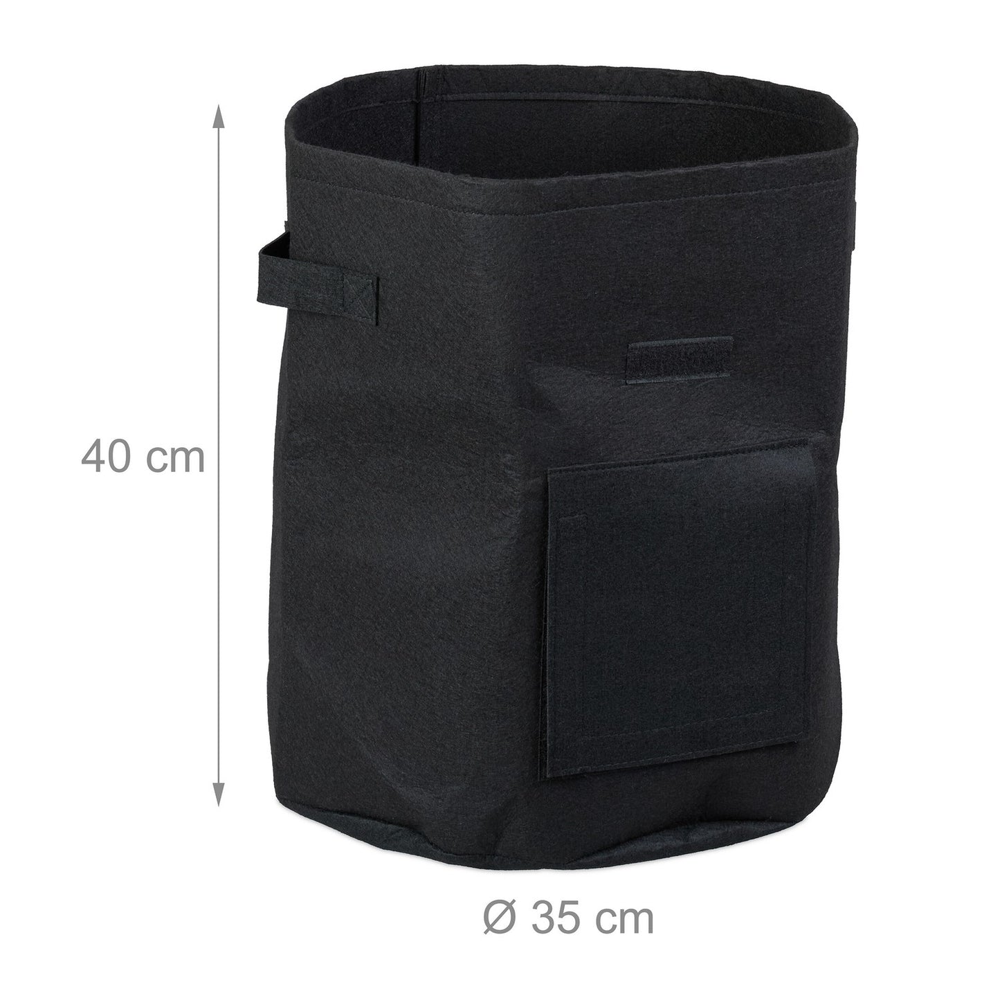 Planting bag in fleece set of 3 Ø 35 cm
