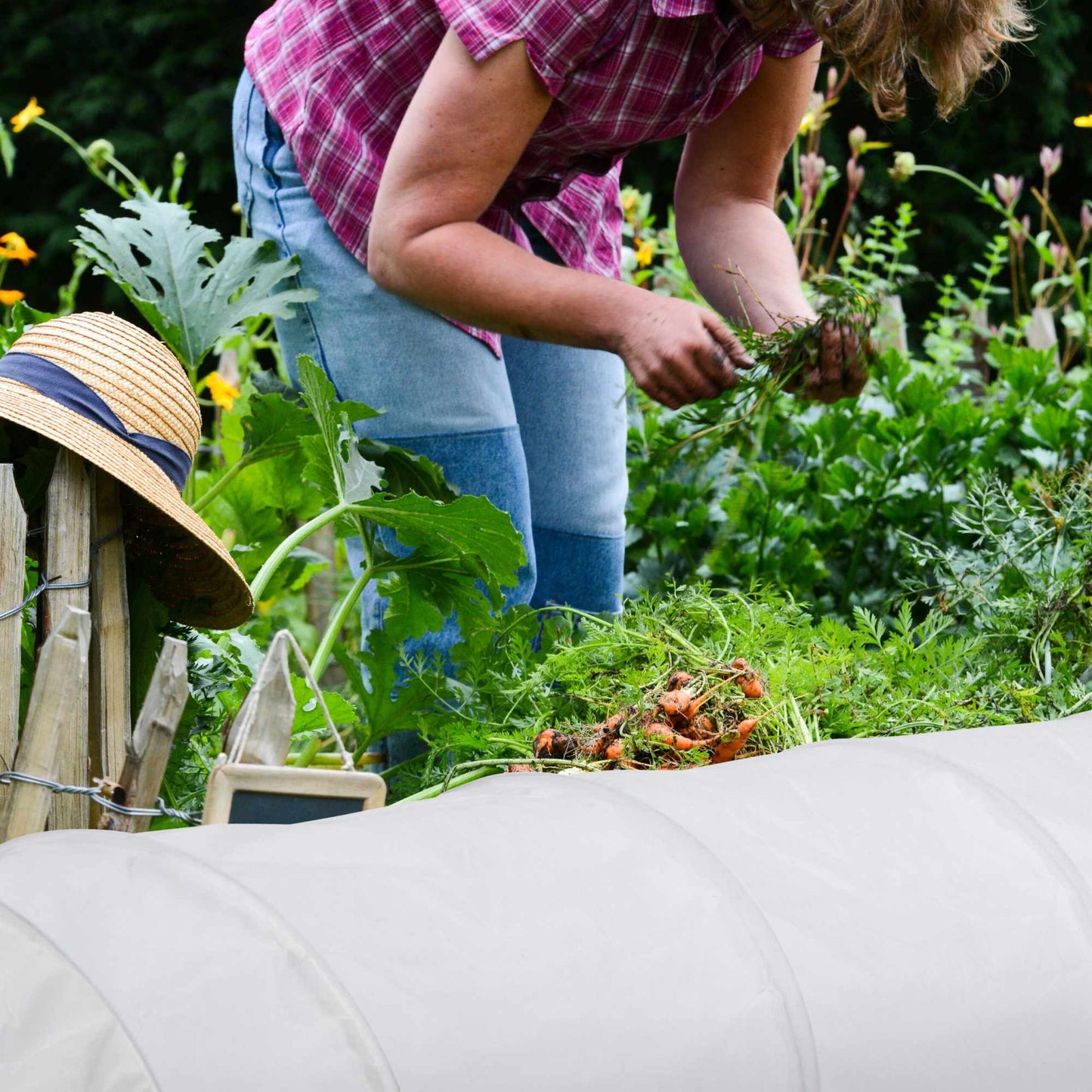 Planting tunnel made of fleece 5 m set of 2