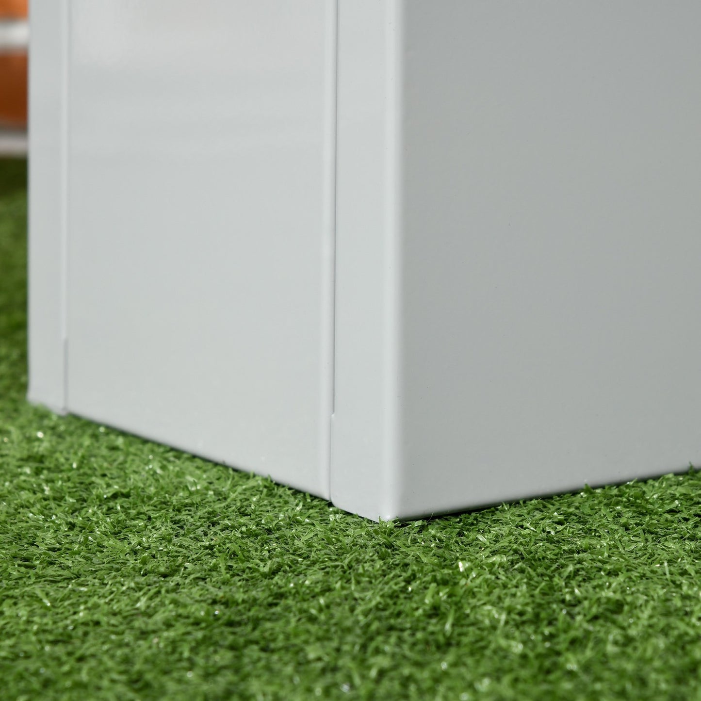 Herb pot in steel - Gray 91x22x22 cm for balcony
