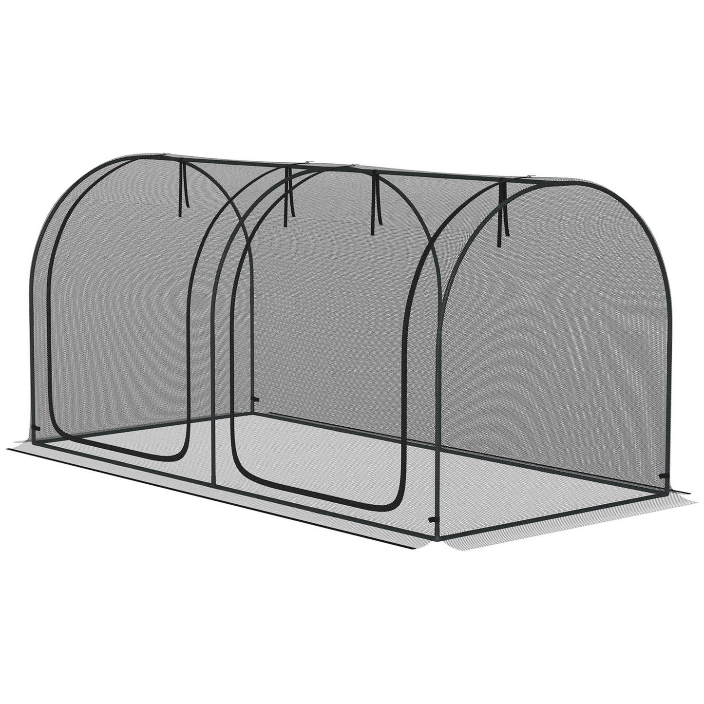 Garden protection net with door - 2.5 x 1.2 m, windproof