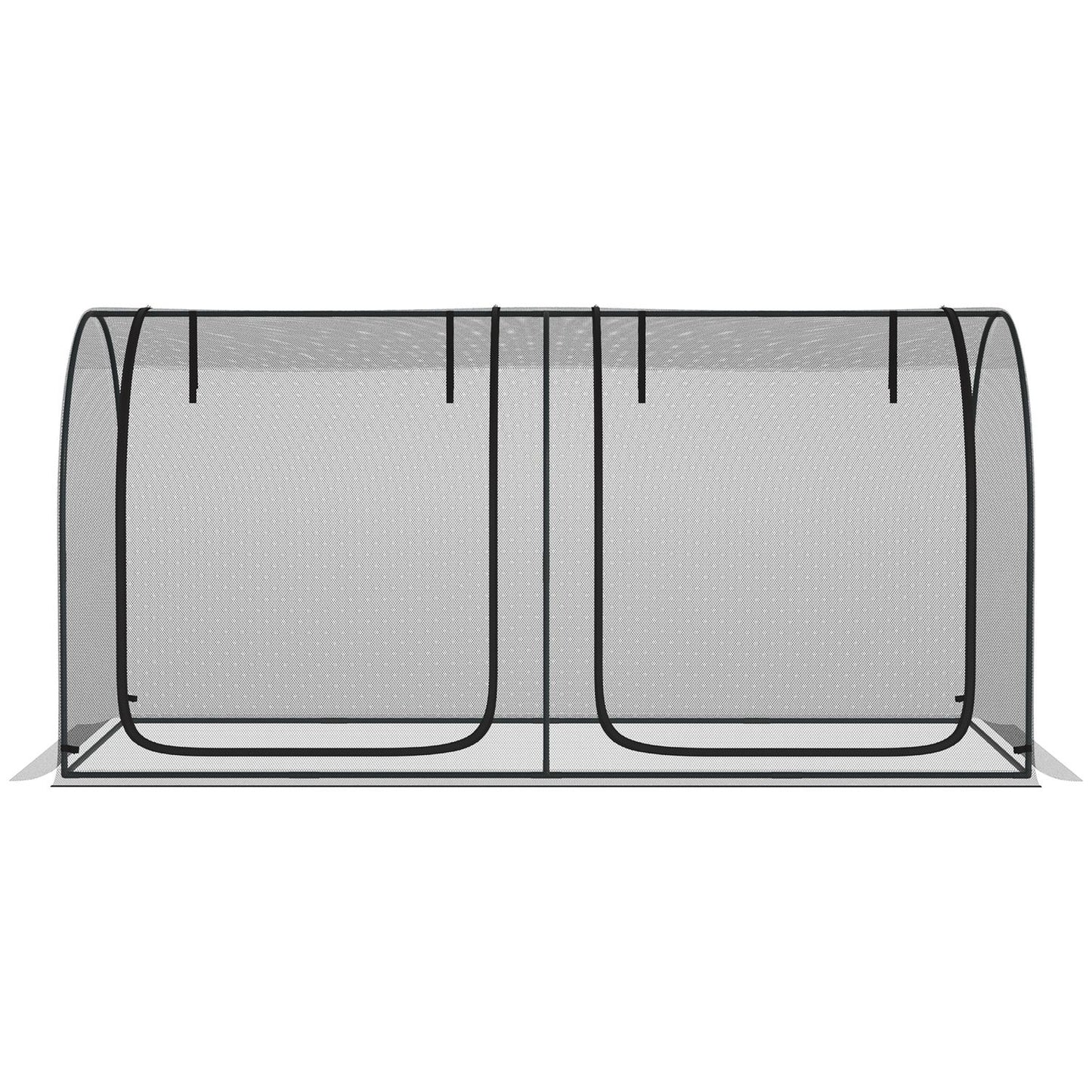 Garden protection net with door - 2.5 x 1.2 m, windproof