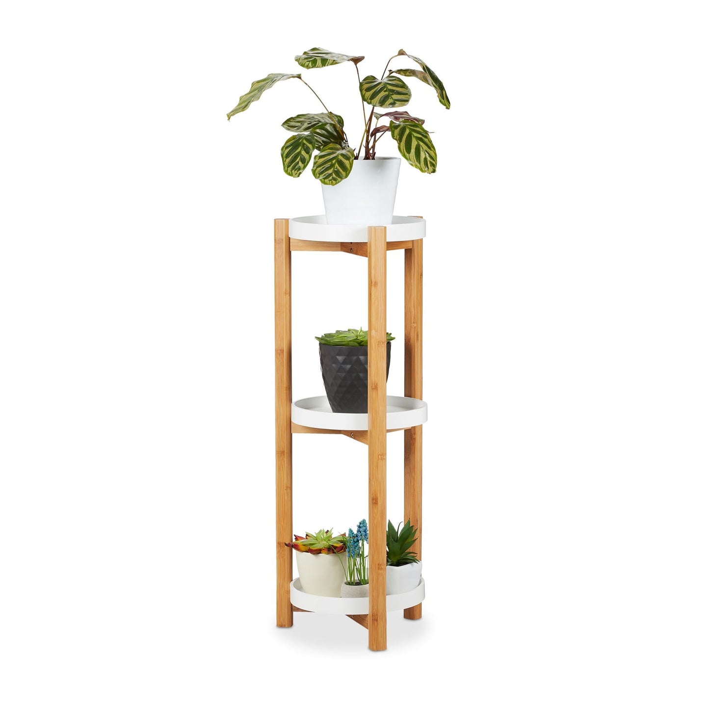 Plant shelf in bamboo