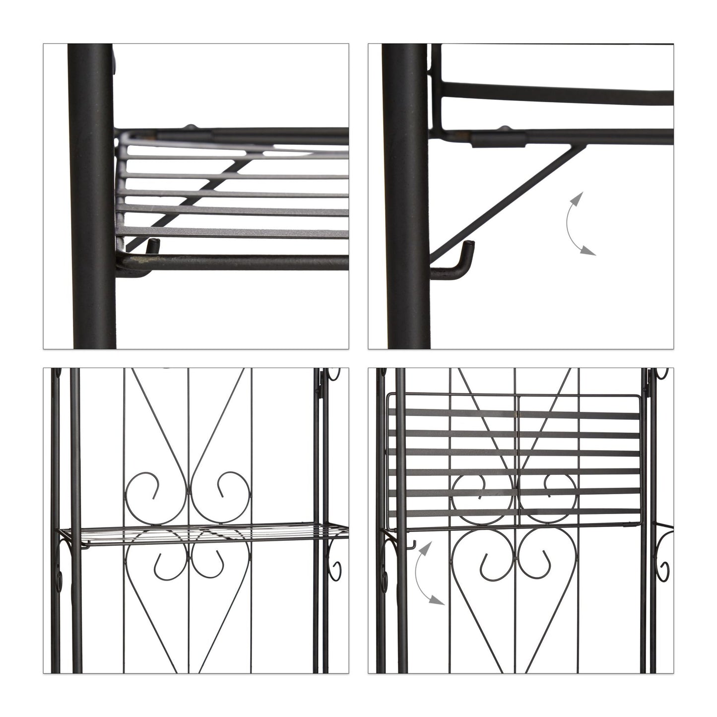 Plant shelf metal 4 shelves