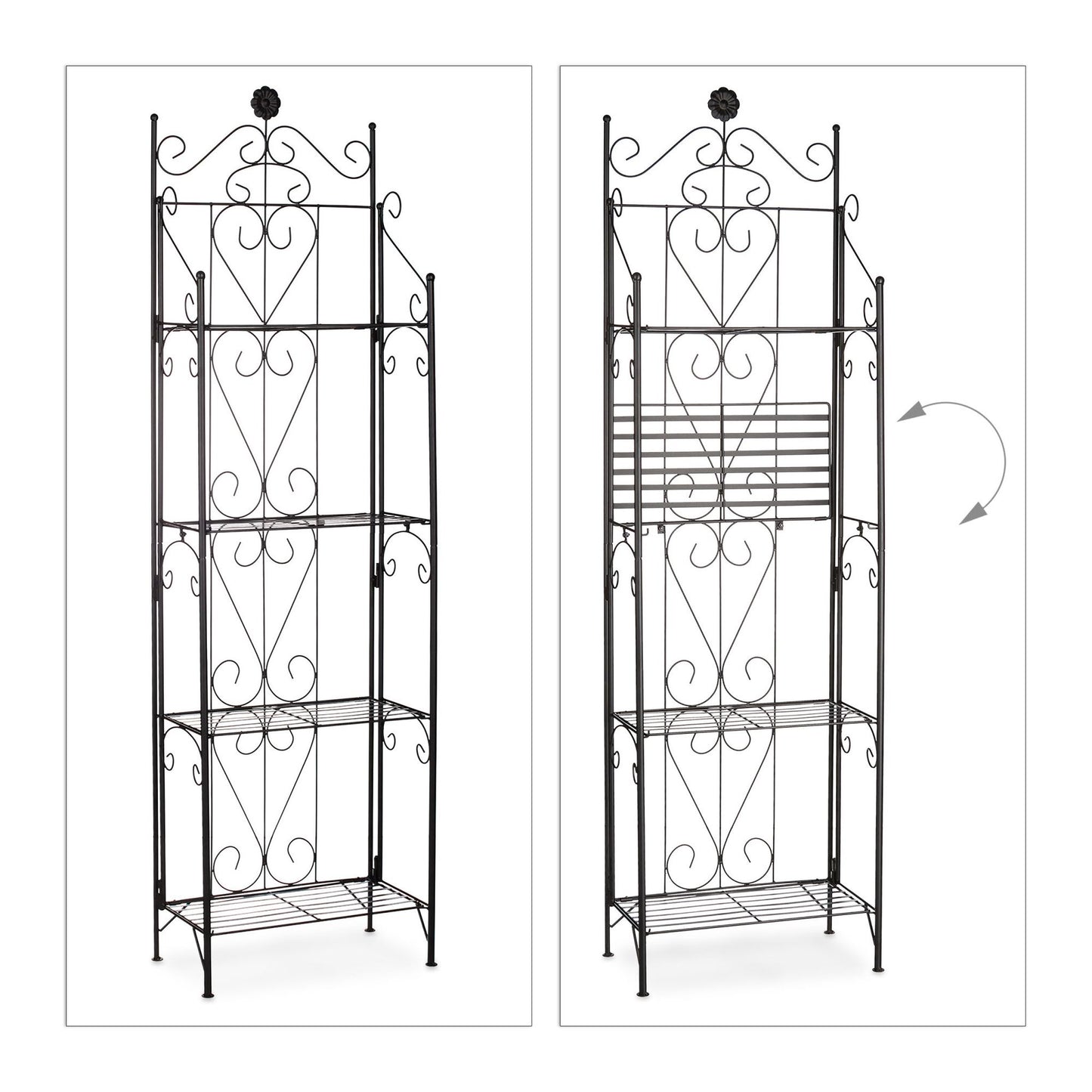 Plant shelf metal 4 shelves