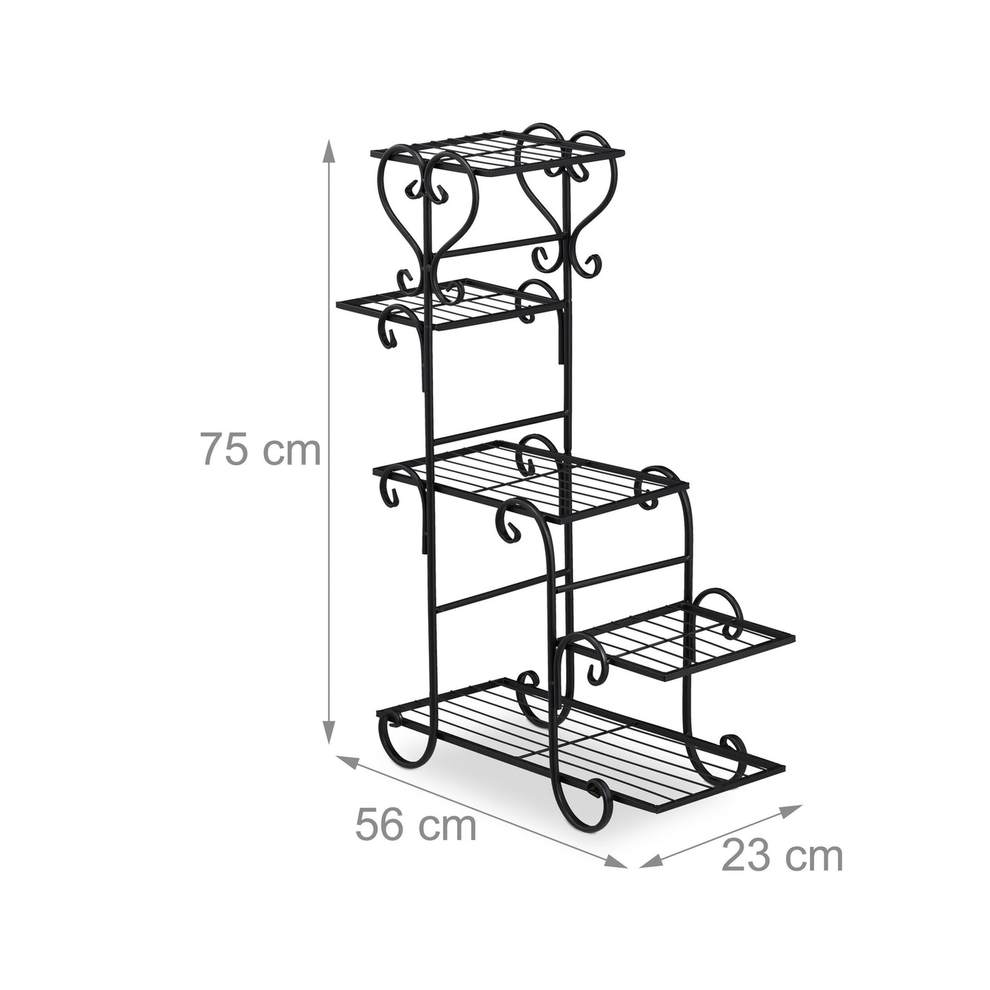 Plant shelf vintage design 5 shelves