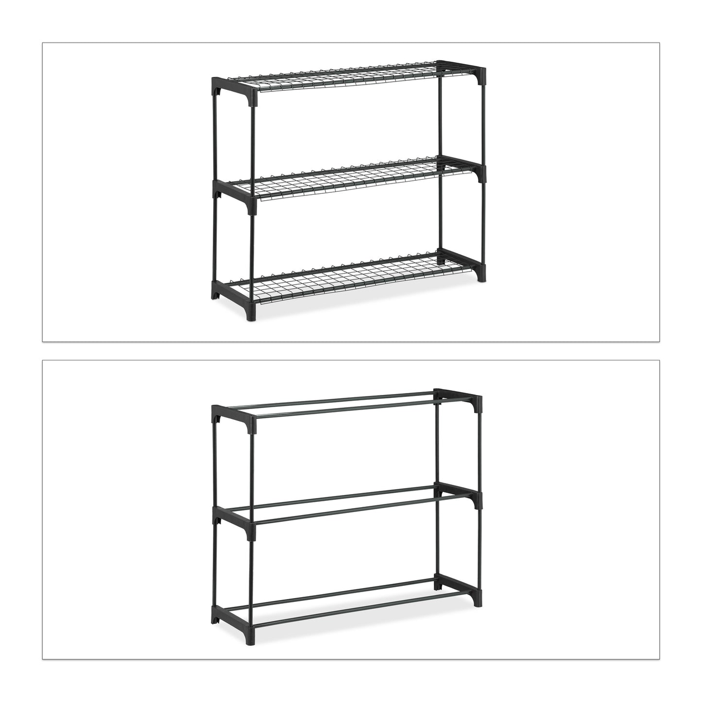 Plant shelf with 3 shelves