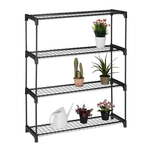 Plant shelf with 4 shelves