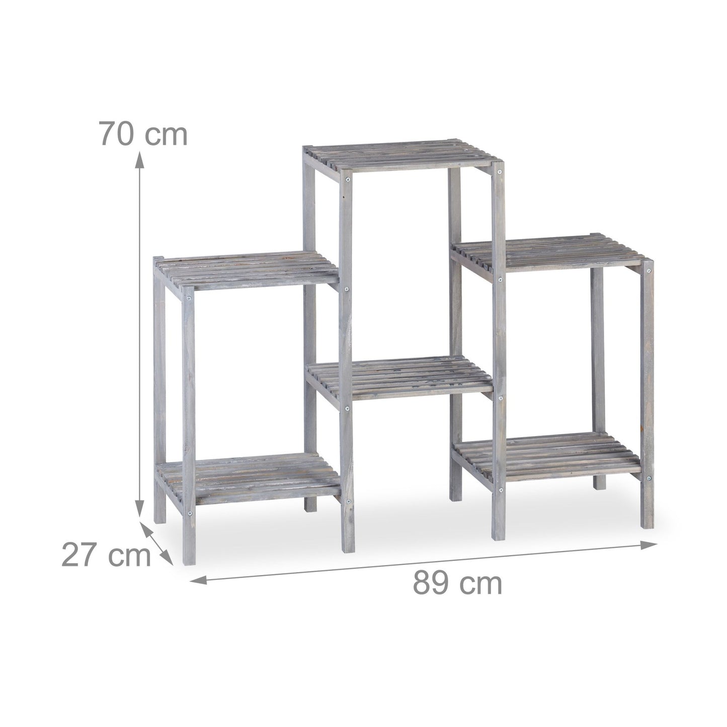 Plant shelf with 6-7 shelves