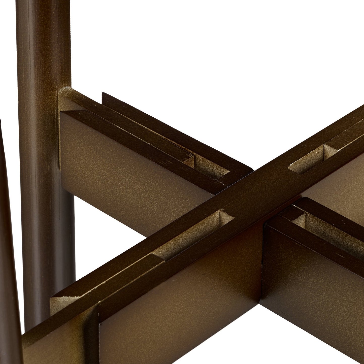 Plant stand set of 2 dark brown