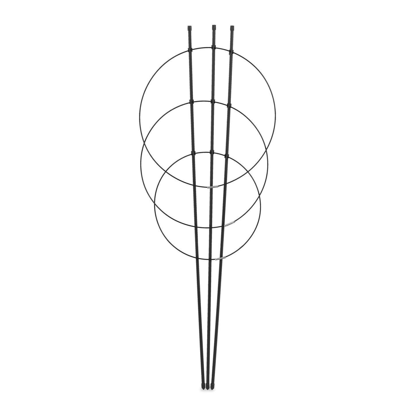 Plant support 76 cm black, set of 6