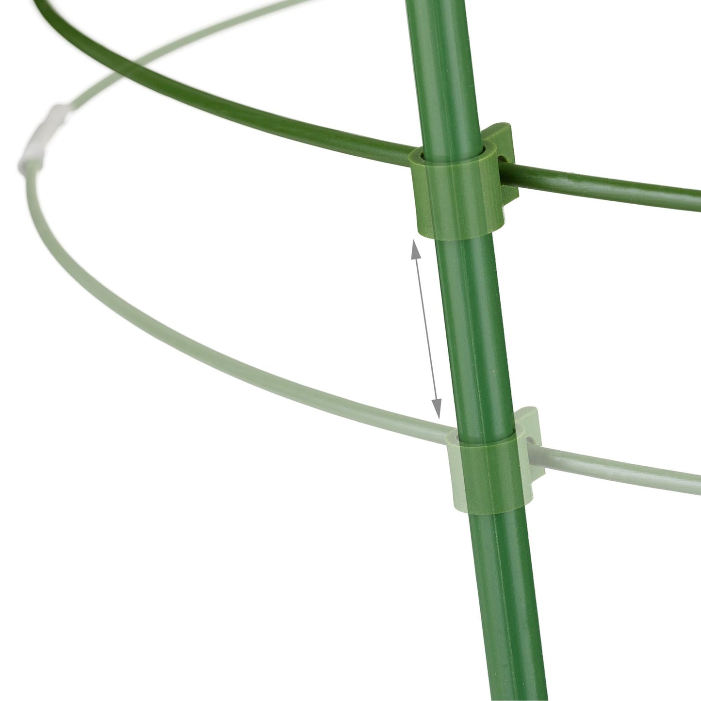 Plant supports 76 cm green, set of 6
