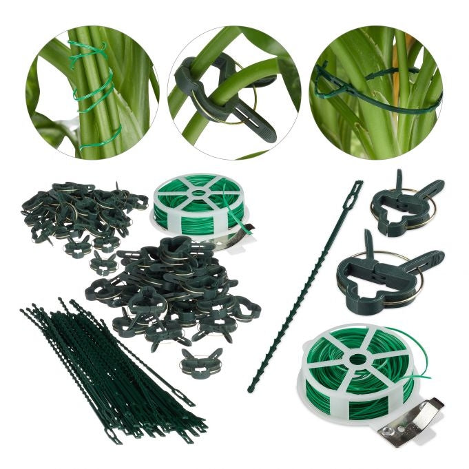 Plant support set with 110 parts