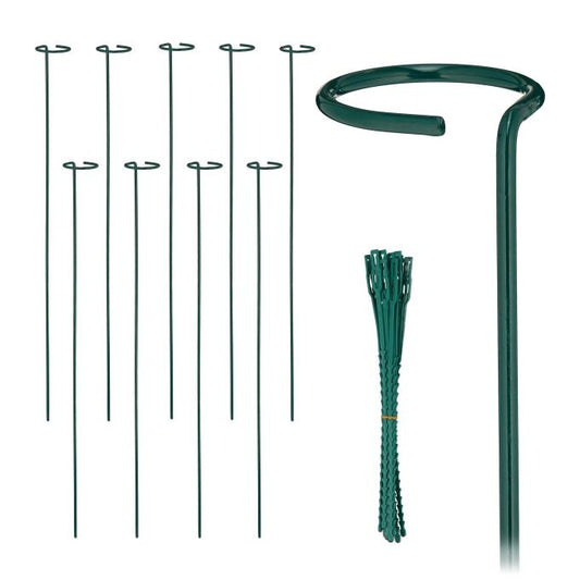Plant supports in metal 10-pack