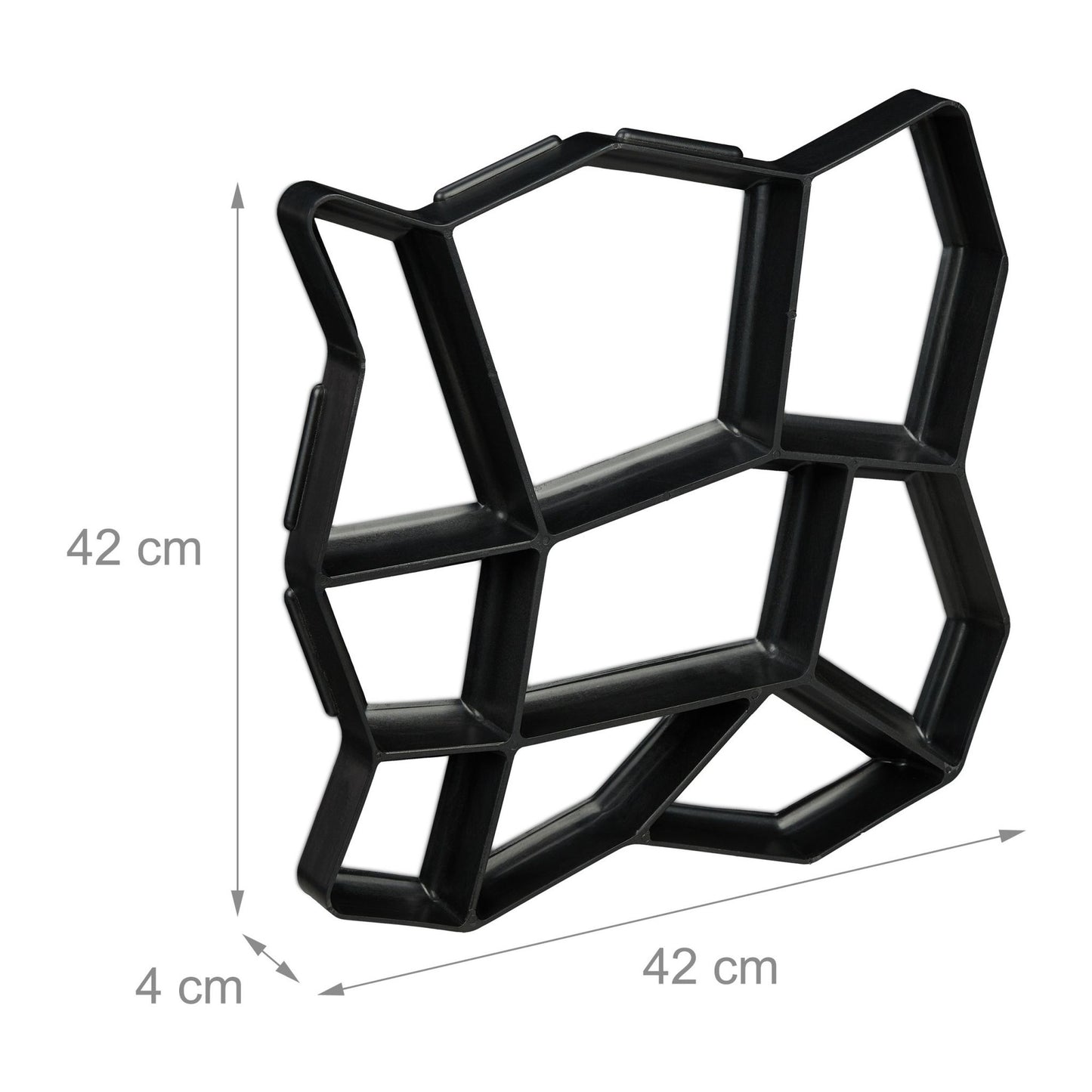 Plaster form 9 chambers 42 x 42 cm