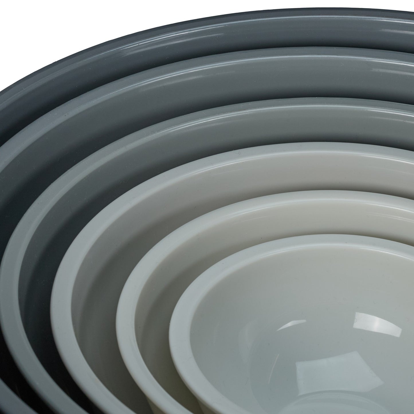 Plastic Mixing Bowl Set, 6-Piece, Nesting Design