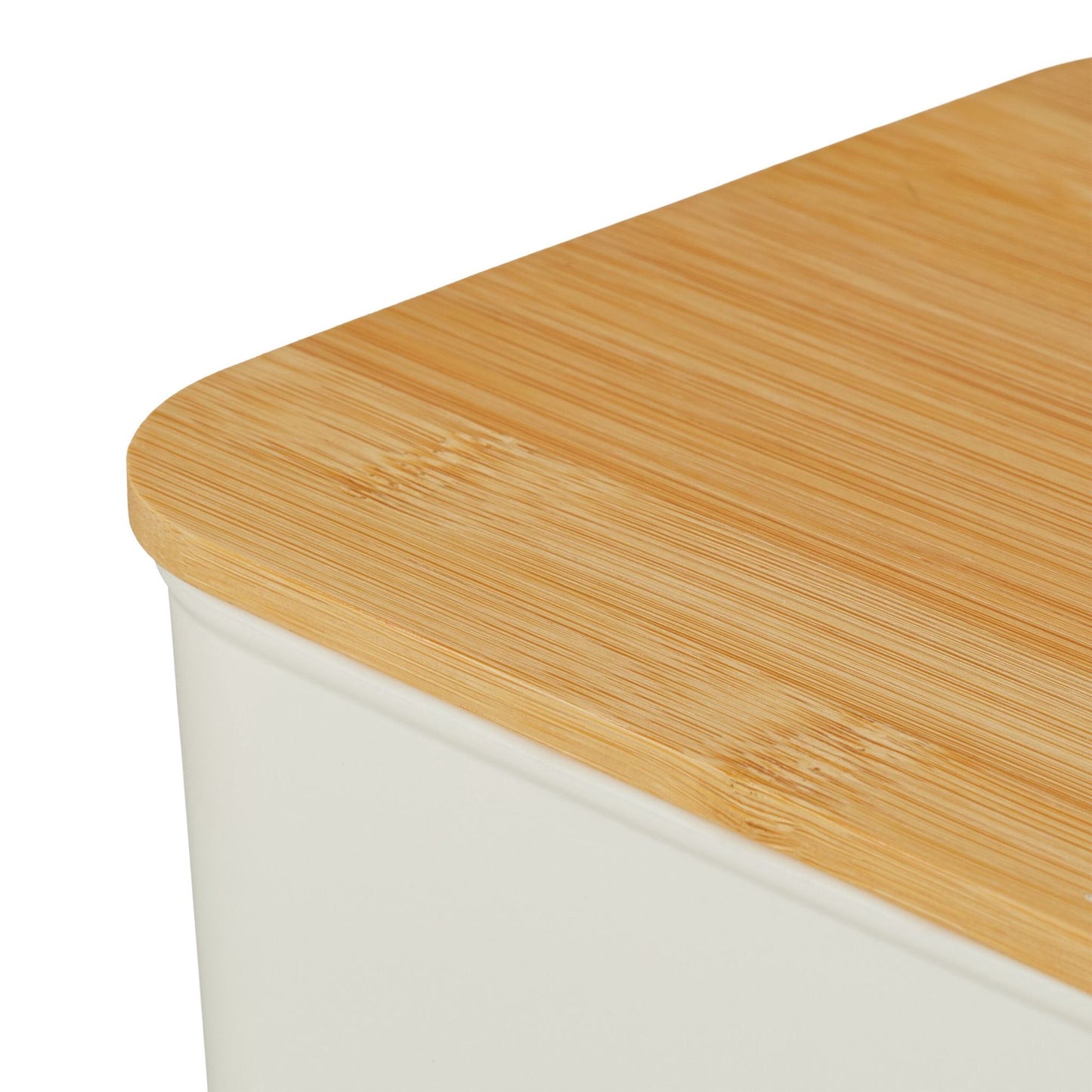 Plastic Storage Box Set with Bamboo Lid, Stackable Organisers