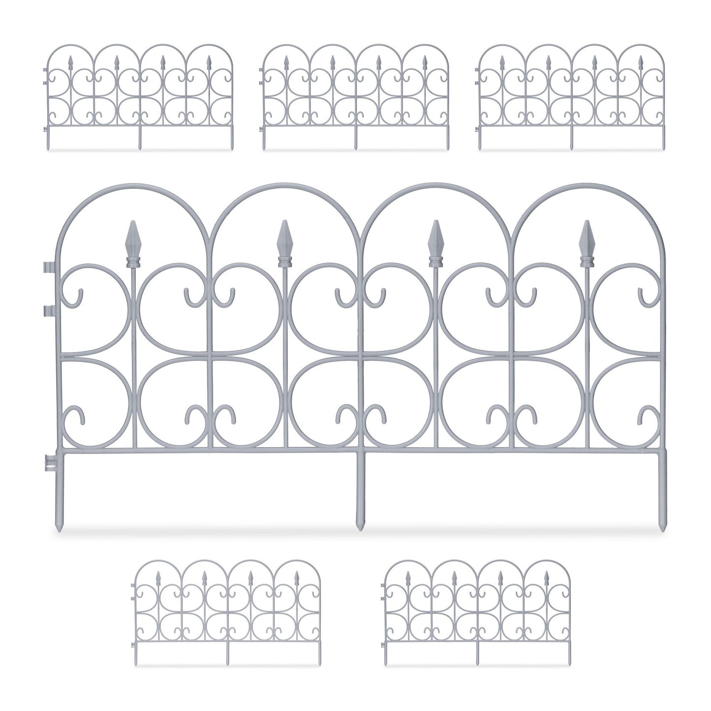 Plastic bed canopy - set of 6