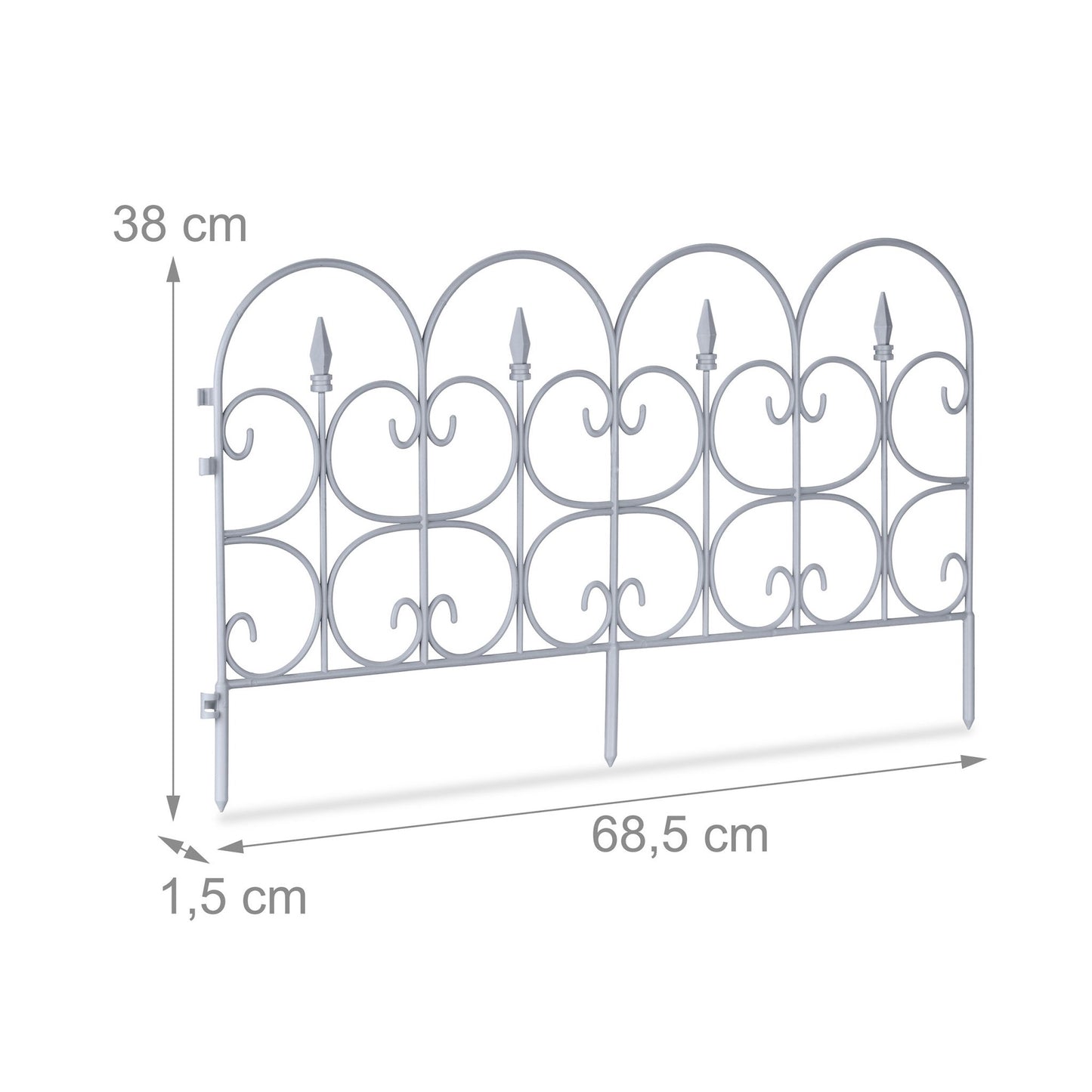 Plastic bed canopy - set of 6