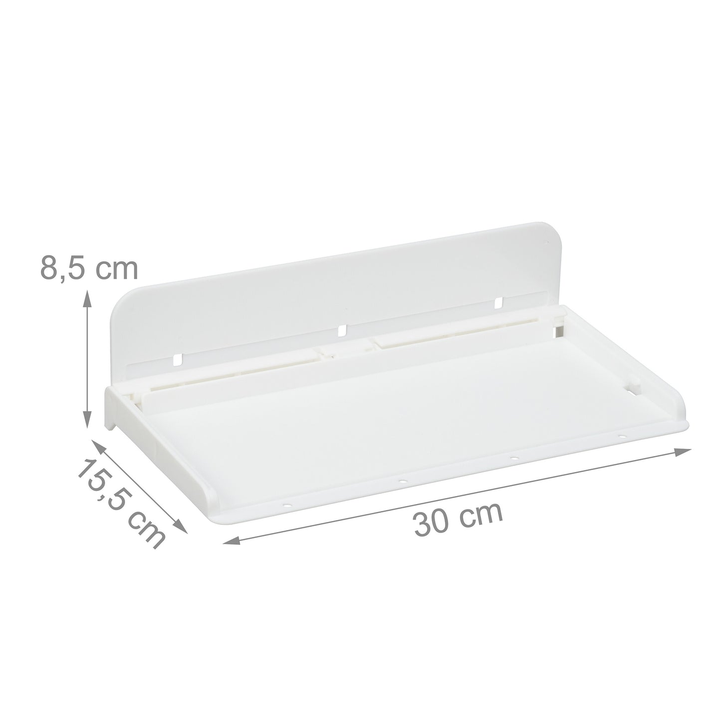 Plastic bed shelf