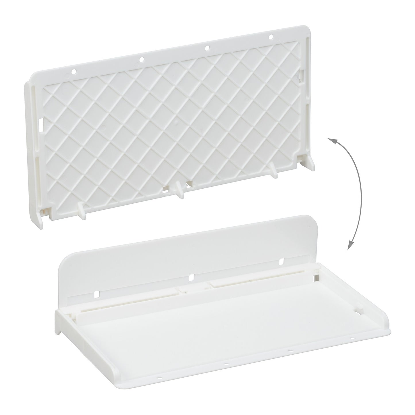 Plastic bed shelf