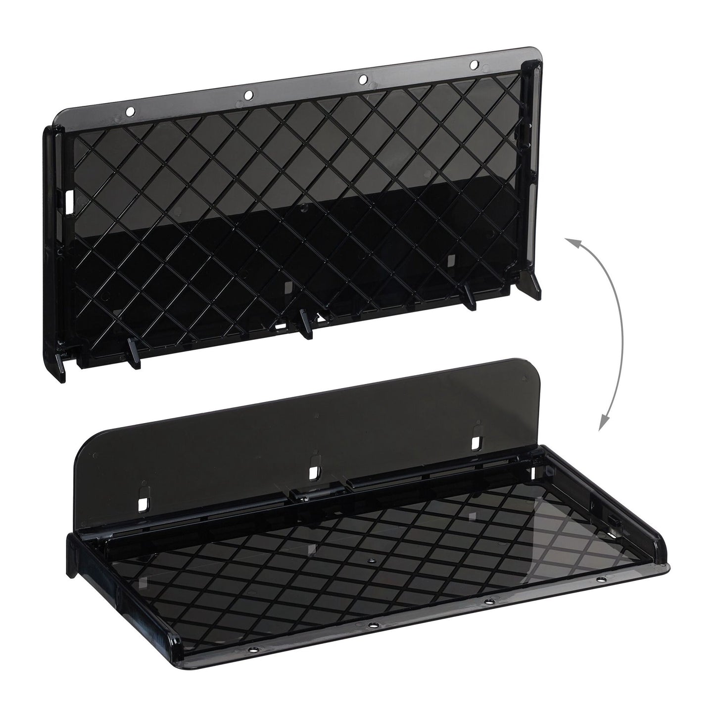 Plastic bed shelf