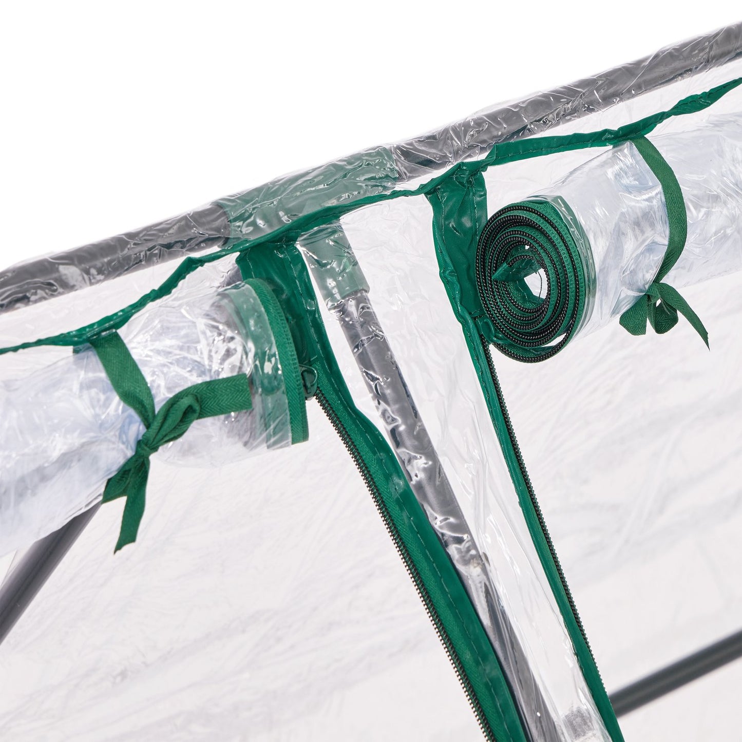 Plastic greenhouse PVC with 2 doors