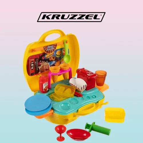 Plastic mass in a Kruzzel 23202 suitcase