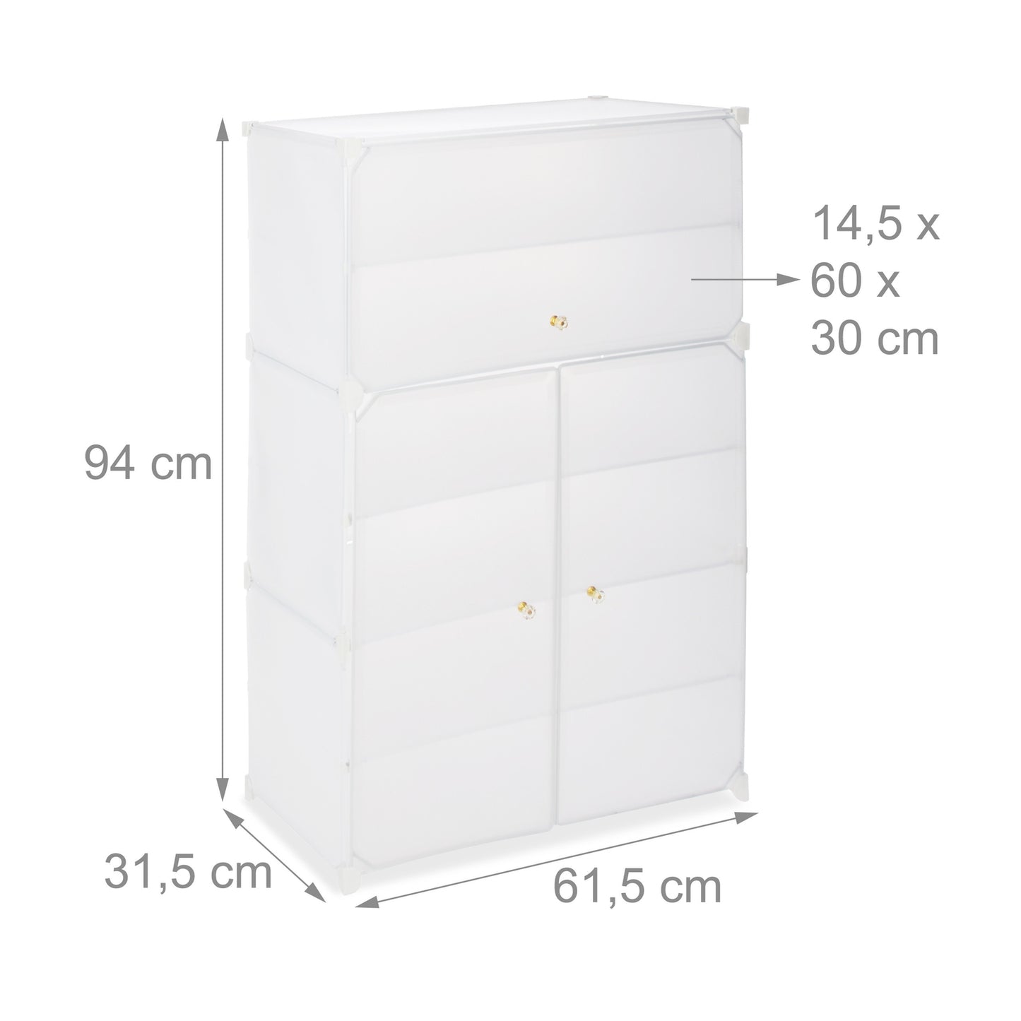 Plastic shoe cabinet