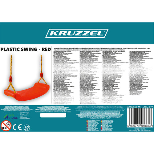 Plastic swing - red 23555