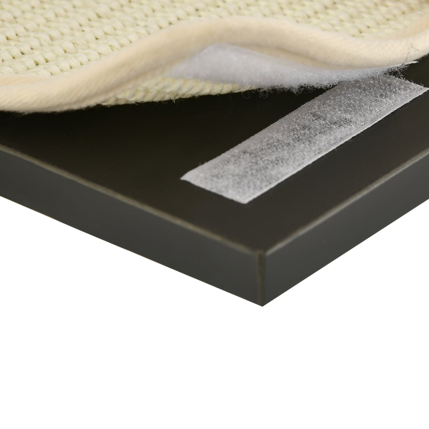 Wall-mounted black hammock platform for cats and pets